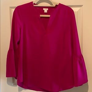 J CREW Bell Sleeve Blouse